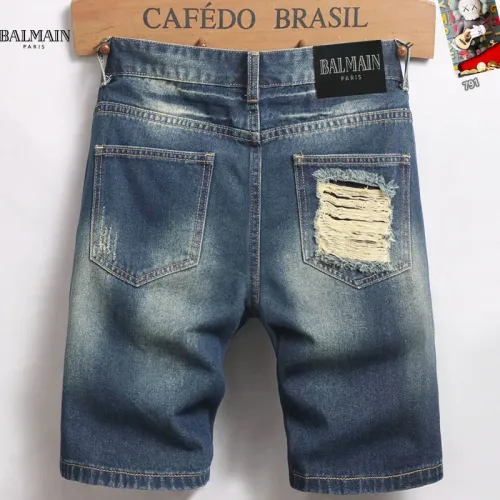 Replica Balmain Jeans For Men #1445509 $40.00 USD for Wholesale