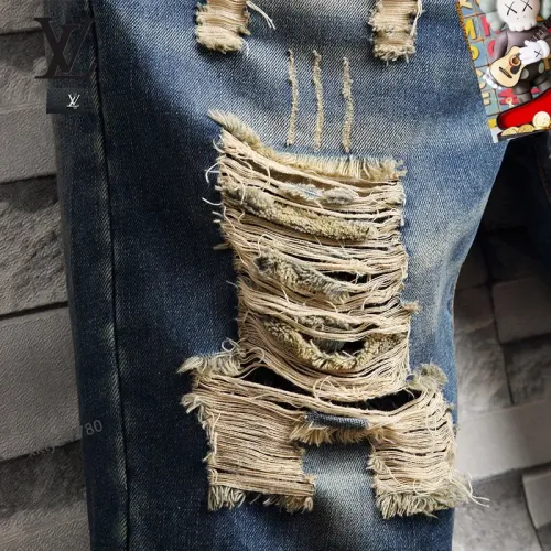 Replica Louis Vuitton LV Jeans For Men #1445512 $40.00 USD for Wholesale