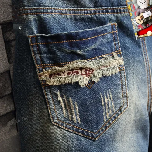 Replica Louis Vuitton LV Jeans For Men #1445512 $40.00 USD for Wholesale