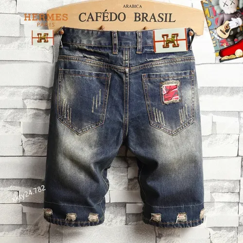 Replica Hermes Jeans For Men #1445513 $40.00 USD for Wholesale