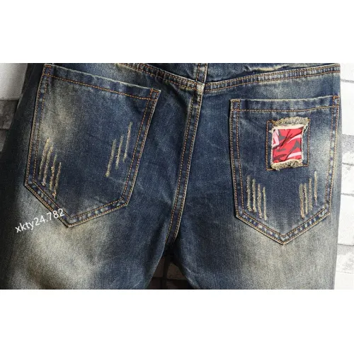 Replica Hermes Jeans For Men #1445513 $40.00 USD for Wholesale
