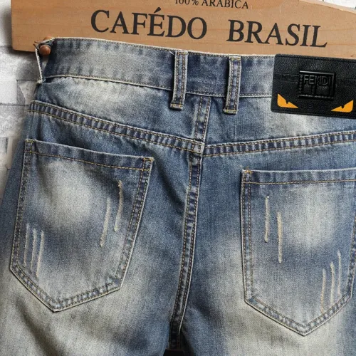 Replica Fendi Jeans For Men #1445514 $40.00 USD for Wholesale
