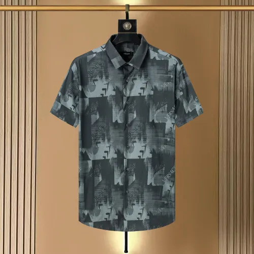 Wholesale Versace Shirts Short Sleeved For Men #1445526 $36.00 USD, Wholesale Quality Replica Versace Shirts