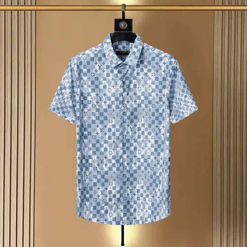 Wholesale Louis Vuitton LV Shirts Short Sleeved For Men #1445528 $36.00 USD, Wholesale Quality Replica Louis Vuitton LV Shirts