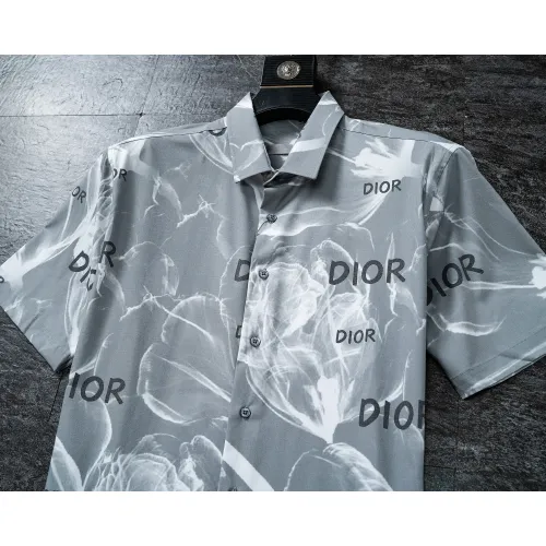 Replica Christian Dior Shirts Short Sleeved For Men #1445530 $36.00 USD for Wholesale