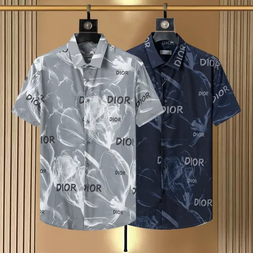Replica Christian Dior Shirts Short Sleeved For Men #1445531 $36.00 USD for Wholesale