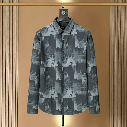 Wholesale Versace Shirts Long Sleeved For Men #1445535 $38.00 USD, Wholesale Quality Replica Versace Shirts
