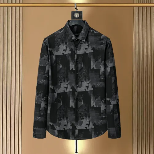 Wholesale Versace Shirts Long Sleeved For Men #1445536 $38.00 USD, Wholesale Quality Replica Versace Shirts