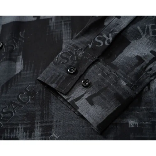 Replica Versace Shirts Long Sleeved For Men #1445536 $38.00 USD for Wholesale