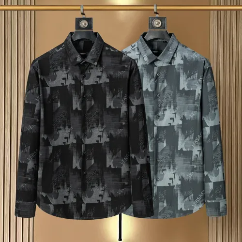 Replica Versace Shirts Long Sleeved For Men #1445536 $38.00 USD for Wholesale