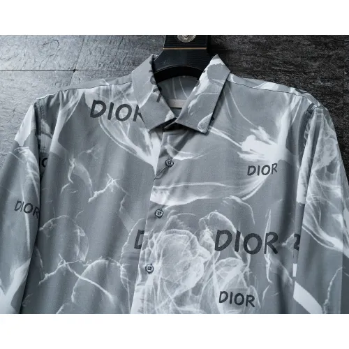 Replica Christian Dior Shirts Long Sleeved For Men #1445539 $38.00 USD for Wholesale