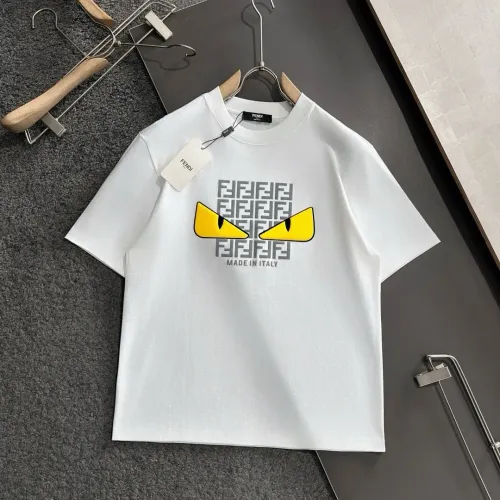 Wholesale Fendi T-Shirts Short Sleeved For Men #1445545 $40.00 USD, Wholesale Quality Replica Fendi T-Shirts