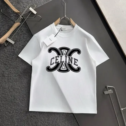 Wholesale Celine T-Shirts Short Sleeved For Men #1445557 $40.00 USD, Wholesale Quality Replica Celine T-Shirts