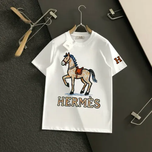 Wholesale Hermes T-Shirts Short Sleeved For Men #1445575 $40.00 USD, Wholesale Quality Replica Hermes T-Shirts