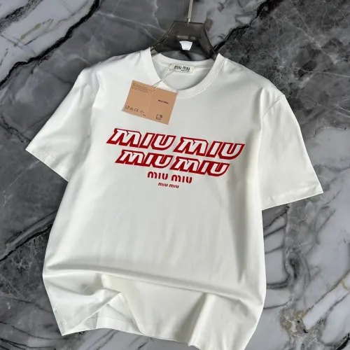 Wholesale MIU MIU T-Shirts Short Sleeved For Men #1445577 $40.00 USD, Wholesale Quality Replica MIU MIU T-Shirts