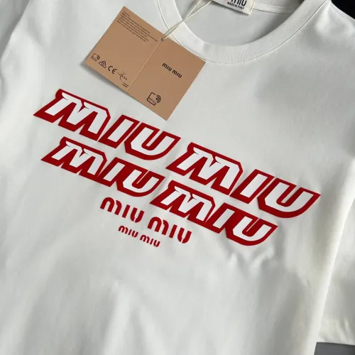 Replica MIU MIU T-Shirts Short Sleeved For Men #1445577 $40.00 USD for Wholesale