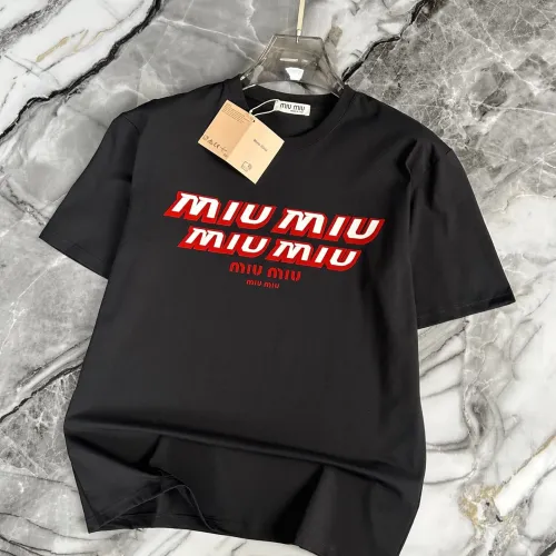 Wholesale MIU MIU T-Shirts Short Sleeved For Men #1445578 $40.00 USD, Wholesale Quality Replica MIU MIU T-Shirts