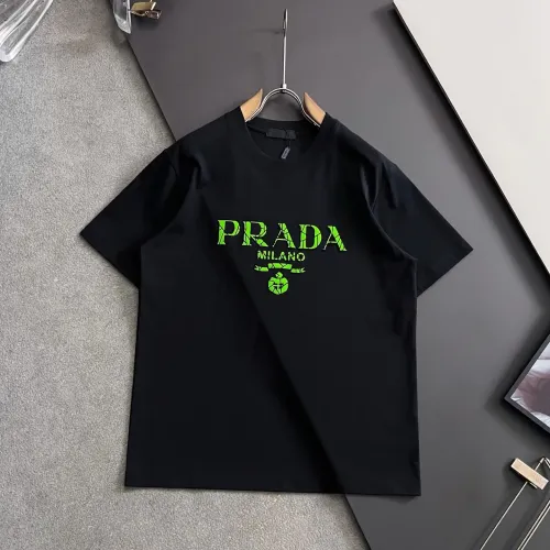 Wholesale Prada T-Shirts Short Sleeved For Men #1445584 $40.00 USD, Wholesale Quality Replica Prada T-Shirts