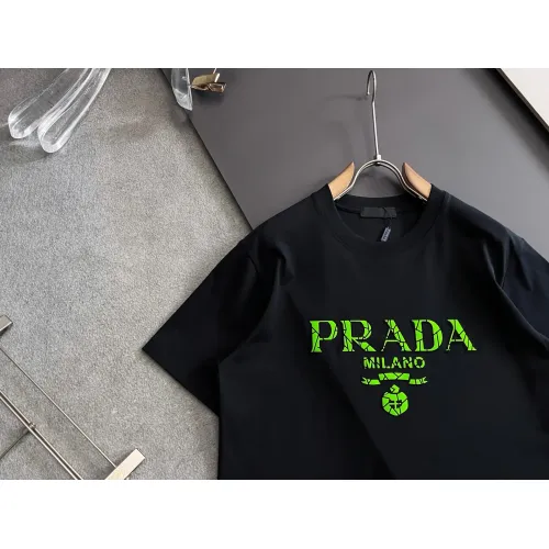 Replica Prada T-Shirts Short Sleeved For Men #1445584 $40.00 USD for Wholesale