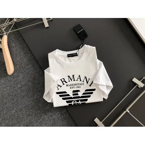 Replica Armani T-Shirts Short Sleeved For Men #1445587 $40.00 USD for Wholesale