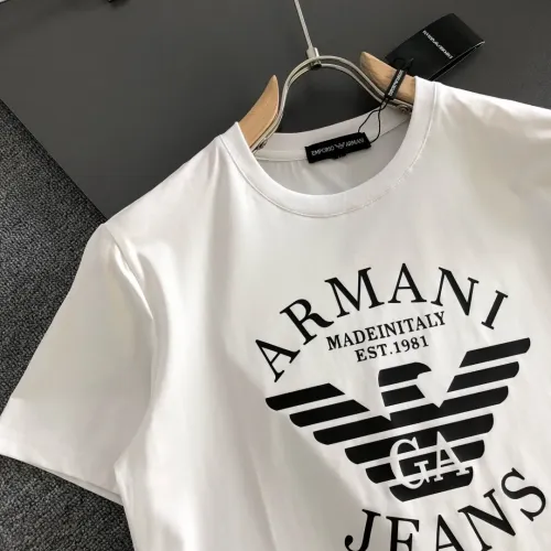 Replica Armani T-Shirts Short Sleeved For Men #1445587 $40.00 USD for Wholesale