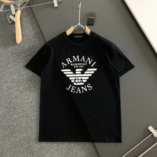 Wholesale Armani T-Shirts Short Sleeved For Men #1445588 $40.00 USD, Wholesale Quality Replica Armani T-Shirts
