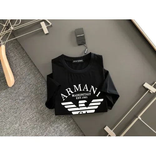 Replica Armani T-Shirts Short Sleeved For Men #1445588 $40.00 USD for Wholesale