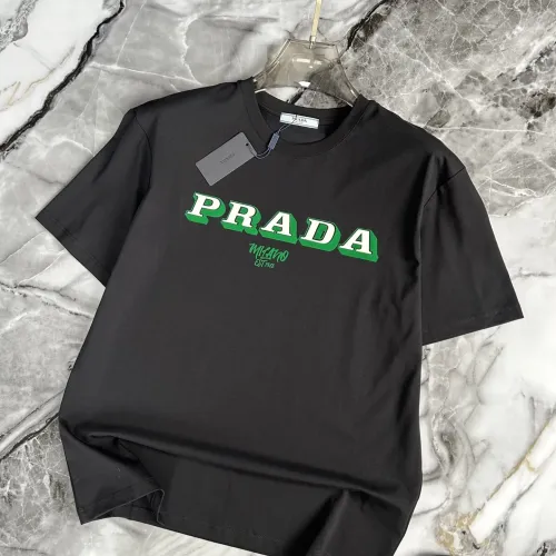Wholesale Prada T-Shirts Short Sleeved For Men #1445610 $40.00 USD, Wholesale Quality Replica Prada T-Shirts
