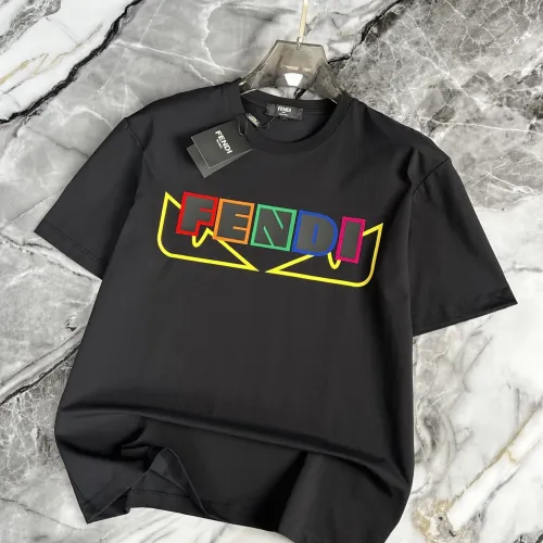 Wholesale Fendi T-Shirts Short Sleeved For Men #1445612 $40.00 USD, Wholesale Quality Replica Fendi T-Shirts
