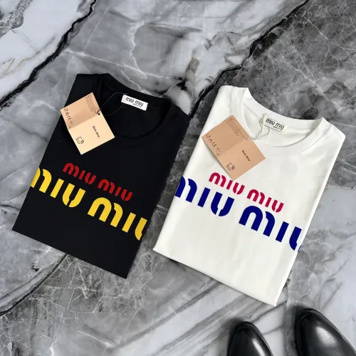 Replica MIU MIU T-Shirts Short Sleeved For Men #1445624 $40.00 USD for Wholesale