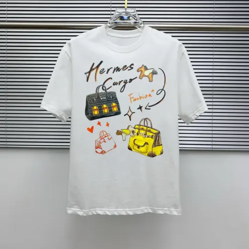 Wholesale Hermes T-Shirts Short Sleeved For Men #1445633 $40.00 USD, Wholesale Quality Replica Hermes T-Shirts