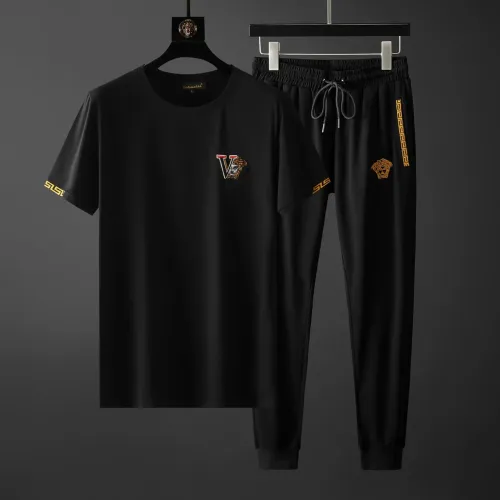 Wholesale Versace Tracksuits Short Sleeved For Men #1445674 $68.00 USD, Wholesale Quality Replica Versace Tracksuits