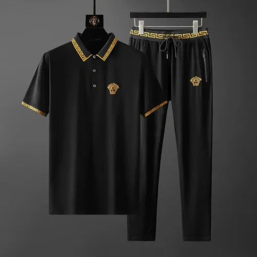Wholesale Versace Tracksuits Short Sleeved For Men #1445696 $72.00 USD, Wholesale Quality Replica Versace Tracksuits