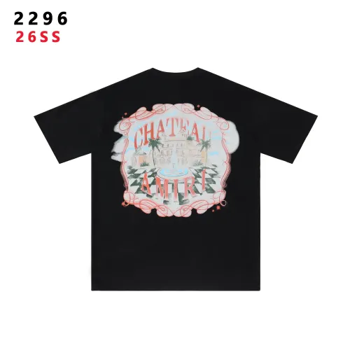 Replica Amiri T-Shirts Short Sleeved For Unisex #1445733 $32.00 USD for Wholesale