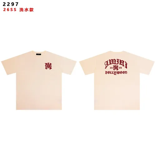 Wholesale Amiri T-Shirts Short Sleeved For Unisex #1445734 $32.00 USD, Wholesale Quality Replica Amiri T-Shirts