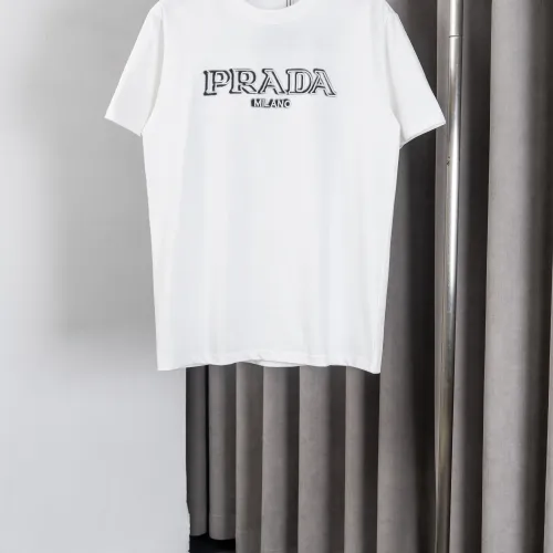 Wholesale Prada T-Shirts Short Sleeved For Men #1445757 $36.00 USD, Wholesale Quality Replica Prada T-Shirts