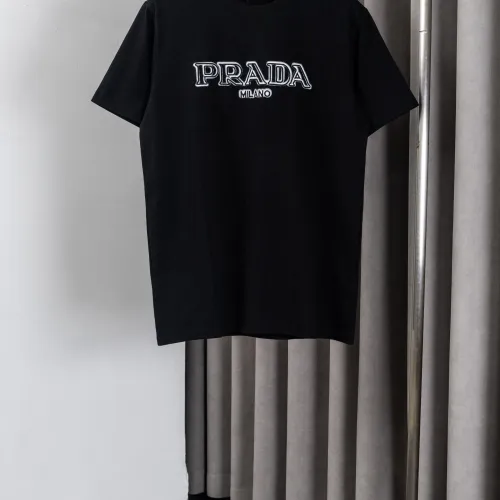 Wholesale Prada T-Shirts Short Sleeved For Men #1445758 $36.00 USD, Wholesale Quality Replica Prada T-Shirts