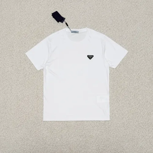 Wholesale Prada T-Shirts Short Sleeved For Men #1445759 $34.00 USD, Wholesale Quality Replica Prada T-Shirts