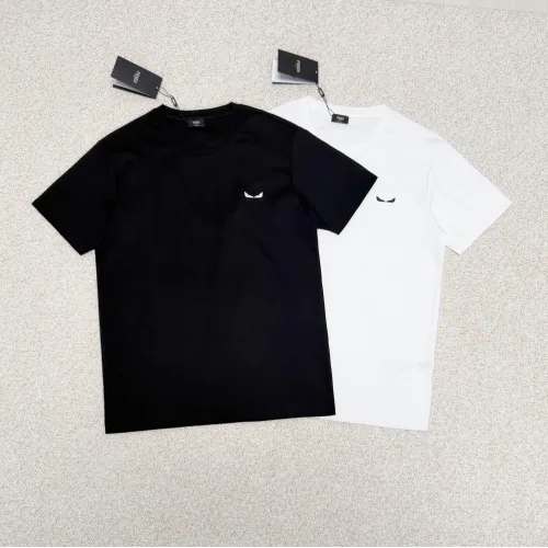 Replica Fendi T-Shirts Short Sleeved For Men #1445764 $34.00 USD for Wholesale