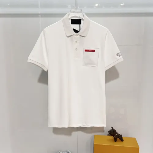 Wholesale Prada T-Shirts Short Sleeved For Men #1445911 $48.00 USD, Wholesale Quality Replica Prada T-Shirts