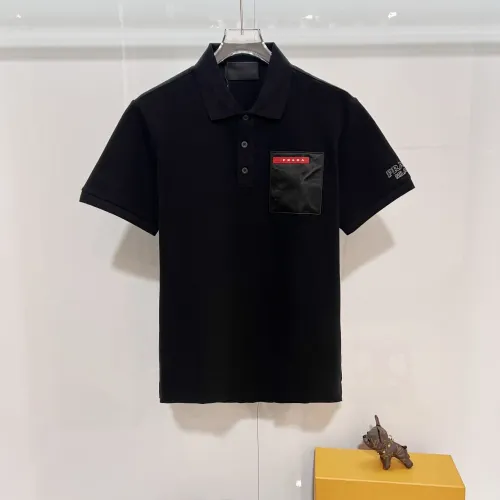 Wholesale Prada T-Shirts Short Sleeved For Men #1445912 $48.00 USD, Wholesale Quality Replica Prada T-Shirts