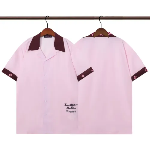 Wholesale Louis Vuitton LV Shirts Short Sleeved For Men #1446135 $32.00 USD, Wholesale Quality Replica Louis Vuitton LV Shirts