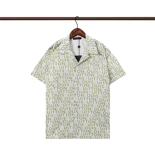 Wholesale Louis Vuitton LV Shirts Short Sleeved For Men #1446136 $32.00 USD, Wholesale Quality Replica Louis Vuitton LV Shirts