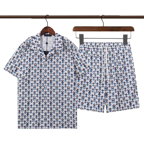 Wholesale Louis Vuitton LV Tracksuits Short Sleeved For Men #1446254 $52.00 USD, Wholesale Quality Replica Louis Vuitton LV Tracksuits