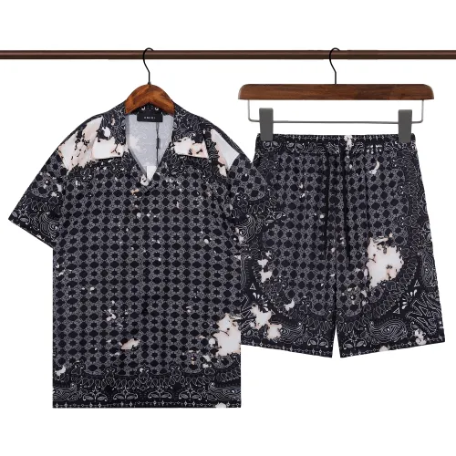 Wholesale Amiri Tracksuits Short Sleeved For Men #1446256 $52.00 USD, Wholesale Quality Replica Amiri Tracksuits