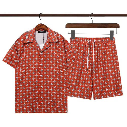 Wholesale Amiri Tracksuits Short Sleeved For Men #1446257 $52.00 USD, Wholesale Quality Replica Amiri Tracksuits