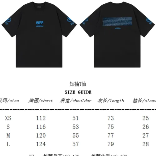 Replica Balenciaga T-Shirts Short Sleeved For Unisex #1446406 $42.00 USD for Wholesale