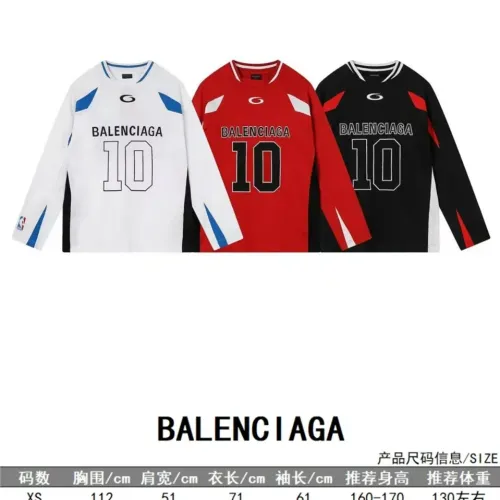 Replica Balenciaga T-Shirts Long Sleeved For Unisex #1446413 $60.00 USD for Wholesale