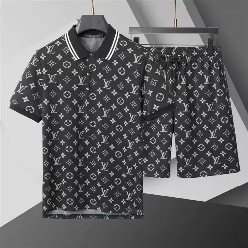 Wholesale Louis Vuitton LV Tracksuits Short Sleeved For Men #1446693 $52.00 USD, Wholesale Quality Replica Louis Vuitton LV Tracksuits