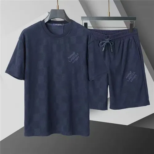 Wholesale Louis Vuitton LV Tracksuits Short Sleeved For Men #1446695 $48.00 USD, Wholesale Quality Replica Louis Vuitton LV Tracksuits